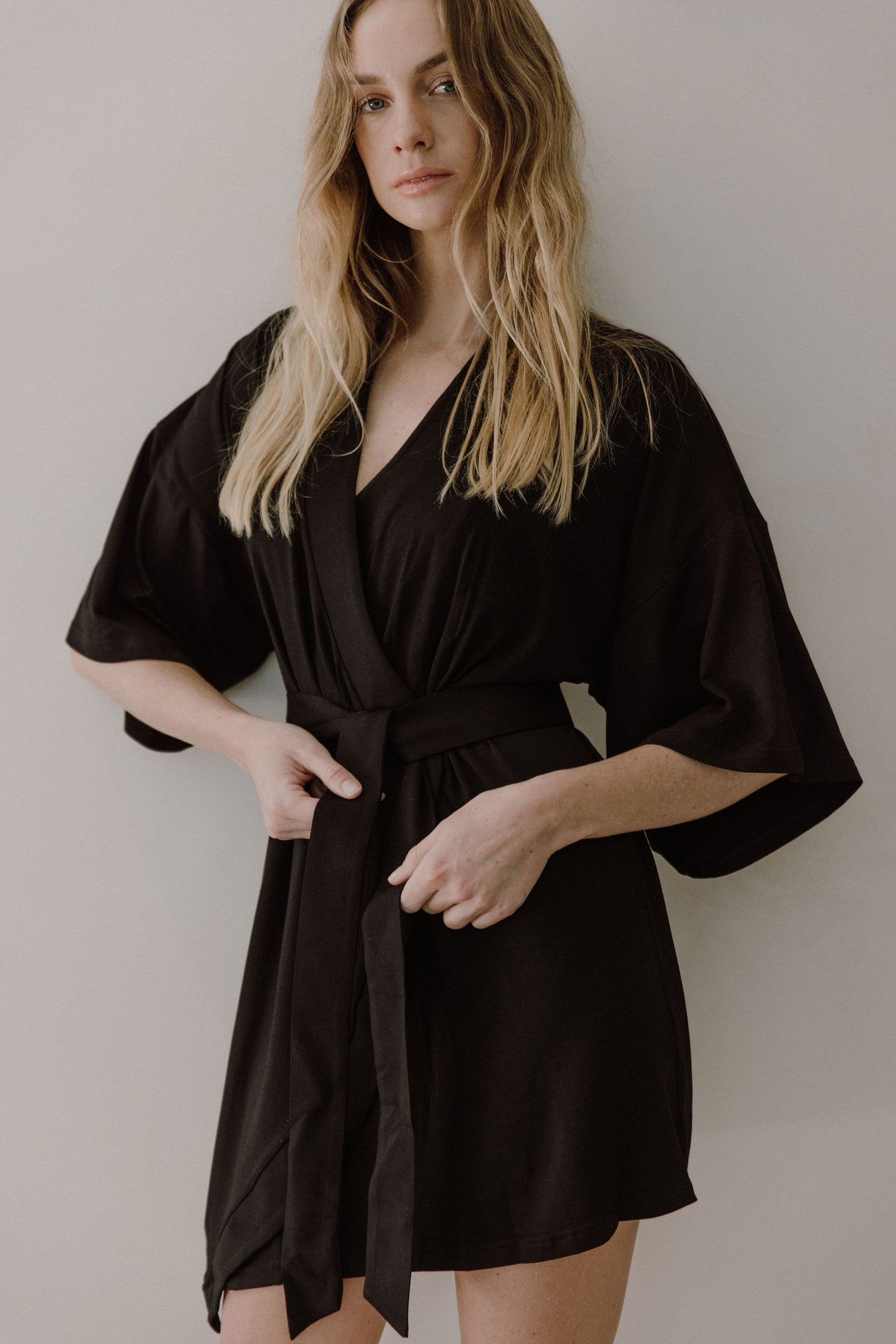 Florence Wrap Dress in Black
