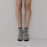 COTTON SOCKS KHAKI STRIPE