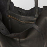 Baby Leather Tote Black