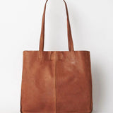 Baby Leather Tote Cognac