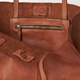Baby Leather Tote Cognac