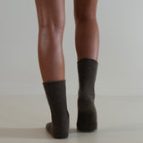 Luxe Cashmere Wool Socks Chocolate