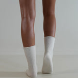 Luxe Cashmere Wool Socks Milk