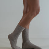 Luxe Cashmere Wool Socks Taupe