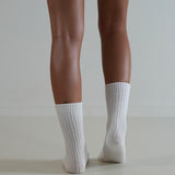 Luxe Cotton Socks White