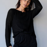 Alpaca Fine Knit Black