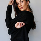Alpaca Fine Knit Black