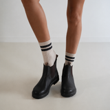 Classic Cotton Twin Charcoal Stripe