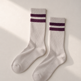 Classic Cotton Twin Plum Stripe