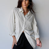 Cotton Shirt Grey Beige