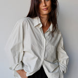Cotton Shirt Grey Beige