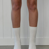 Luxe Cotton Socks White