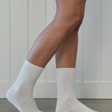 Luxe Cotton Socks White