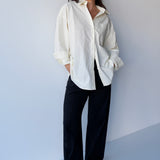 Oversized Cotton Shirt Butter