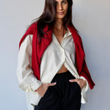 Oversized Cotton Shirt Butter