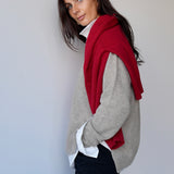 Sunday Wool/Cashmere V-Neck Jumper Latte