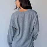Sunday Wool/Cashmere V-Neck Jumper Grey