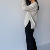 Sunday Wool/Cashmere V-Neck Jumper Natural
