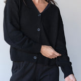 Cashmere/Wool Cardigan Black