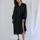 Belle Cotton Dress Black