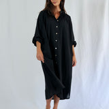 Belle Cotton Dress Black