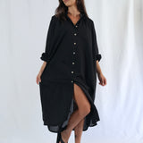 Belle Cotton Dress Black