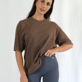 Organic Cotton Tee Espresso (pre order due December)