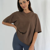 Organic Cotton Tee Espresso (pre order due December)