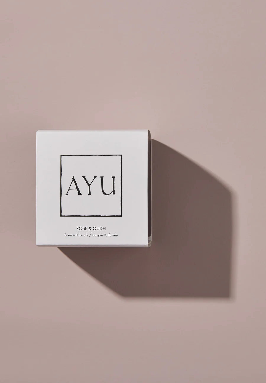 AYU CANDLE - Rose & Oudh
