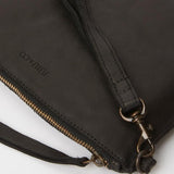 Leather Flat Pouch Black