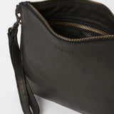 Leather Flat Pouch Black