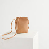 Marina Leather Pouch Tan