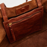 Baby Tumbled Leather Tote Tan