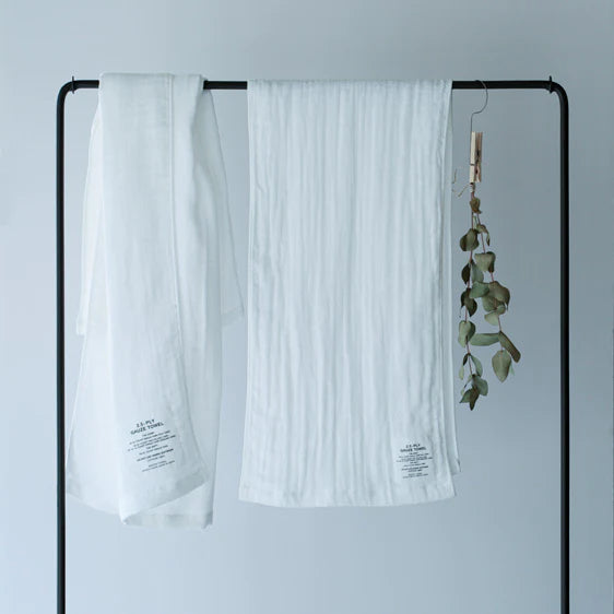 Japanese 2.5 Ply Gauze Towels || White