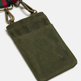Slow Road Cross  Body Phone Bag Khaki