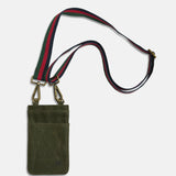 Slow Road Cross  Body Phone Bag Khaki