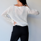 Alpaca Fine Knit Off White
