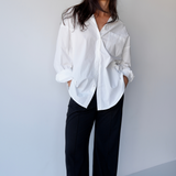 Oversized Cotton Shirt White