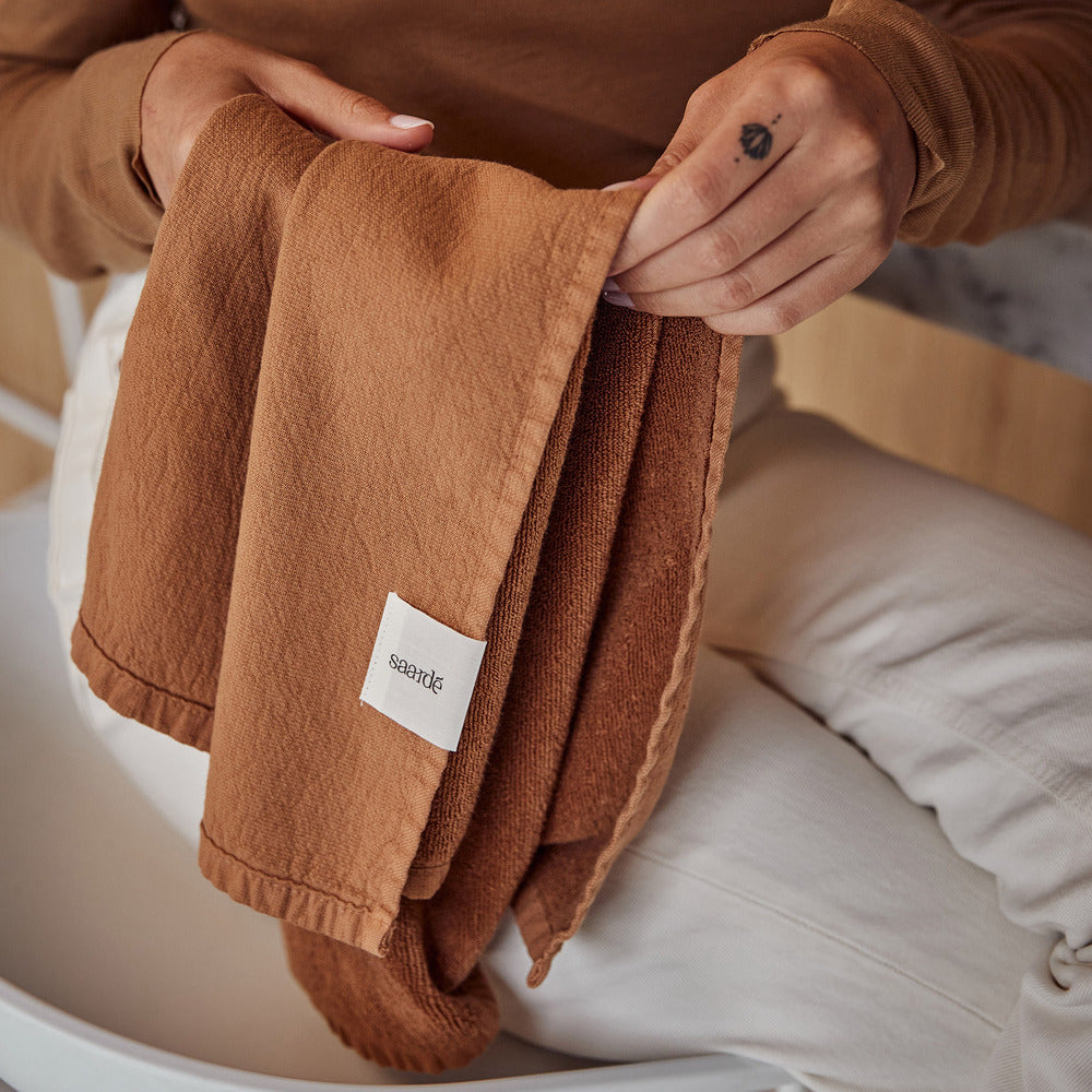 Vintage Wash Towel Collection | Terracotta