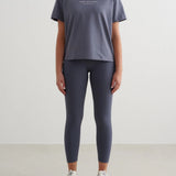 Serif Boxy T-Shirt Storm Blue
