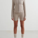 Sense Midi Biker Shorts Dark Clay