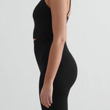 Shape Seamless Strap Singlet Black