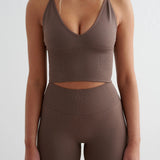 Shape Seamless Cross Back Bralette Macchiato