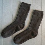 Cashmere/Wool Socks Choc