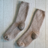 Cashmere/Wool Socks Taupe