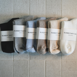 Cotton Ribbed Socks Grey