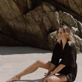 Florence Wrap Dress in Black