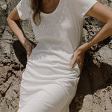 Midi Tee Dress Organic Cotton Milk