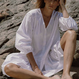 Oversized Dress in White