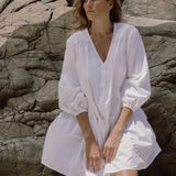 Oversized Dress in White